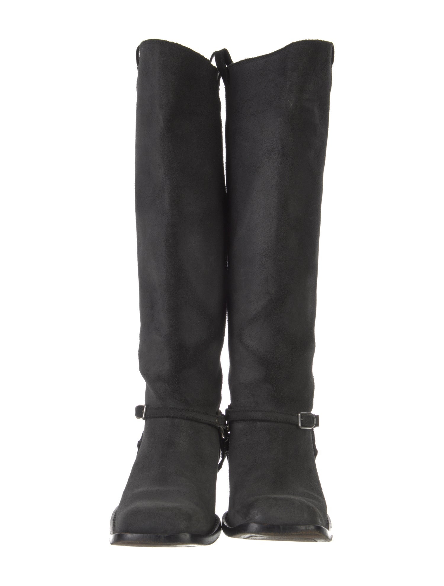 Bottega Veneta Intrecciato Weave Suede Riding Boots